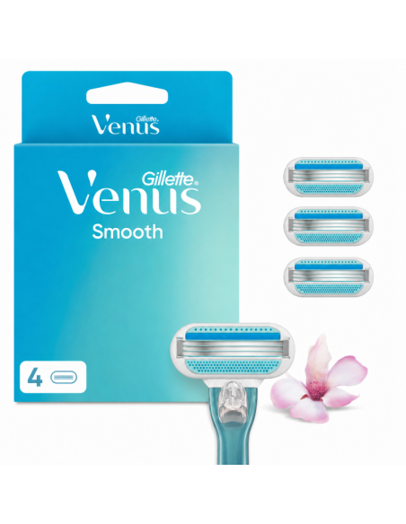 Gillette Venus Smooth Raseerija Varuterad, 4 tk