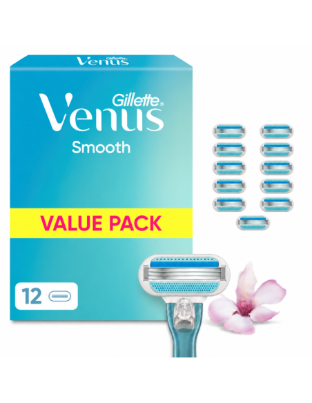 KAST 6 tk! Gillette Venus Smooth Raseerija Varuterad,12 tk