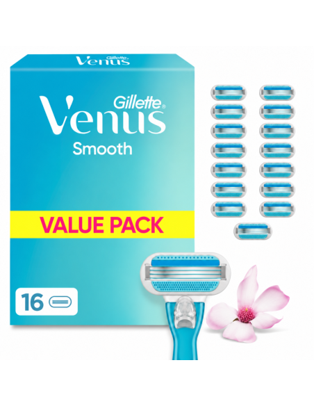 KAST 20 tk! Gillette Venus Smooth Raseerija Varuterad,16 tk
