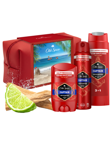 KAST 6 tk! Old Spice Captain kinkekott