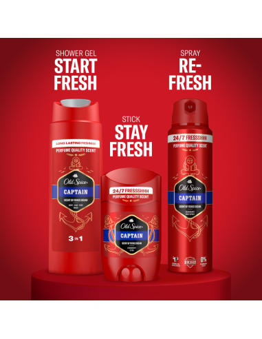 KAST 6 tk! Old Spice Captain kinkekott