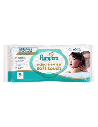 Pampers Aqua Soft Touch niisked beebisalvrätid