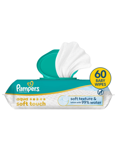 Pampers Aqua Soft Touch niisked beebisalvrätid