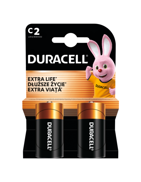 Duracell patarei C/MN1400 2 tk