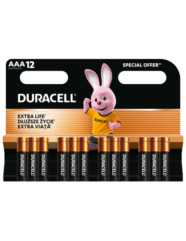 Duracell patarei AAA/MN2400 12 tk