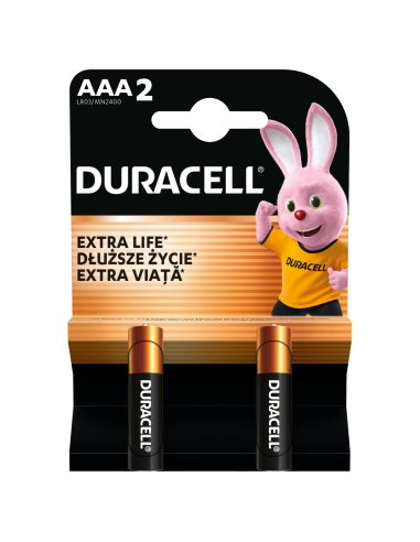 Duracell patarei AAA/MN2400 2 tk