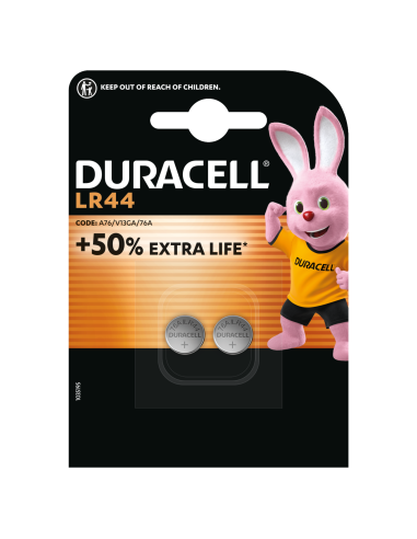 Duracell patarei LR 44 1.5V 2 tk