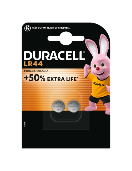 Duracell patarei LR 44 1.5V 2 tk