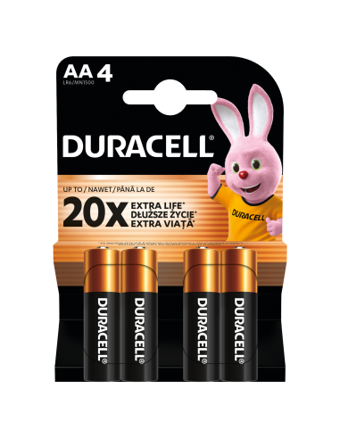 Duracell patarei AA/MN1500 4 tk