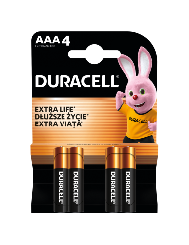 Duracell patarei AAA/MN2400 4 tk