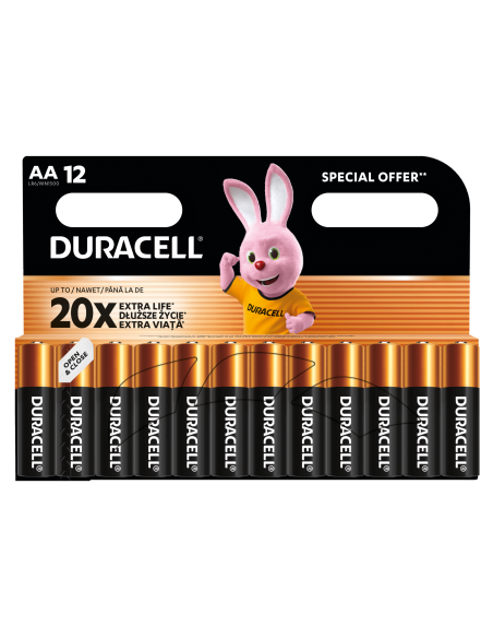 KAST 12 tk! Duracell patarei AA/MN1500 12 tk