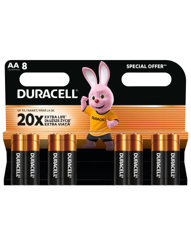 Duracell patarei AA/MN1500 8 tk