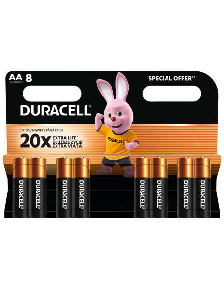Duracell patarei AA/MN1500 8 tk