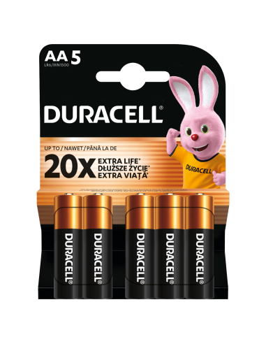 Duracell patarei AA/MN1500 5 tk