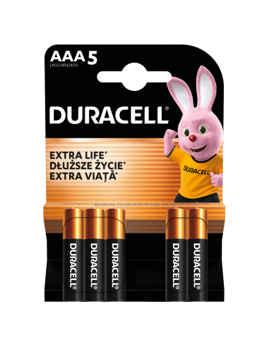 Duracell patarei AAA/MN2400 5 tk