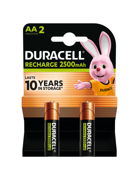 Duracell akupatarei NiMH HR6 AA 2500mAh 2 tk