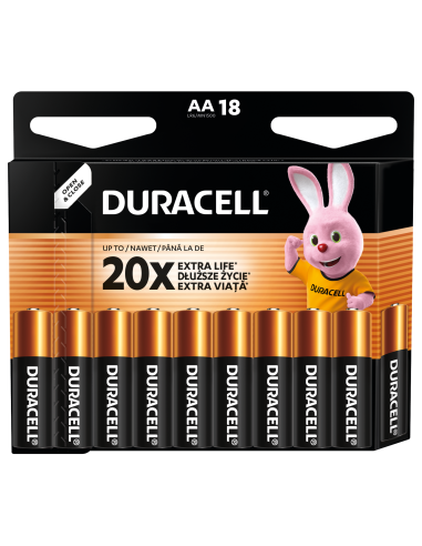 Duracell patarei AA/MN1500 18 tk megapakk
