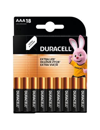 KAST 10 tk! Duracell patarei AAA/MN2400 18 tk...