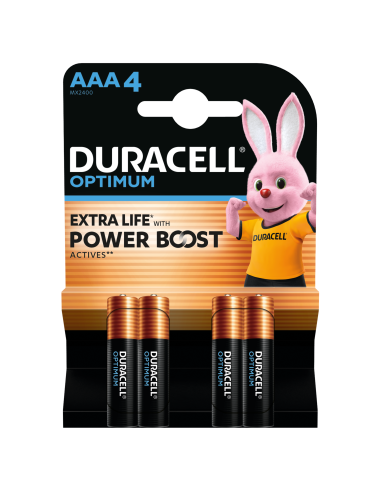 KAST 10 tk! Duracell Optimum AAA 4 tk