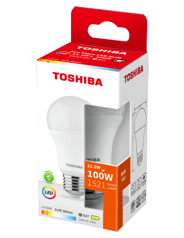 KAST 5 tk! Toshiba LED 11,2W (100W) E27 soe...