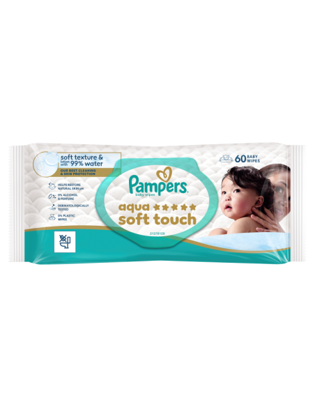KAST 12 tk! Pampers Aqua Soft Touch niisked beebisalvrätid