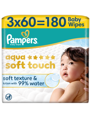 KAST 3 tk! Pampers Aqua Soft Touch niisked...