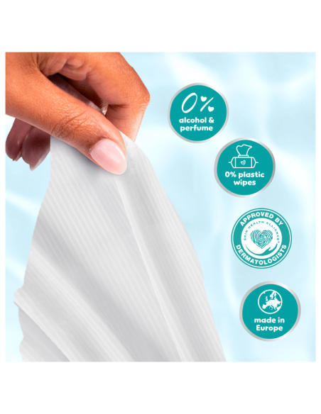 Pampers Aqua niisked beebisalvrätid 3 pk (180 tk)