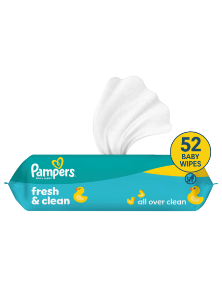 KAST 12 tk! Pampers Fresh Clean Plastic Free niisked beebisalvrätid