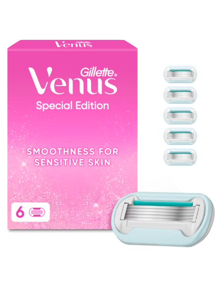 KAST 10 tk! Gillette Venus Party Edition Raseerija Varuterad, 6 tk