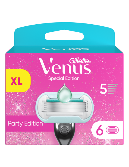 KAST 10 tk! Gillette Venus Party Edition Raseerija Varuterad, 6 tk