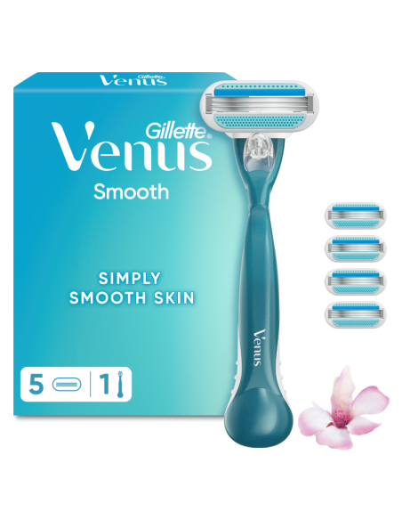 Gillette Venus Smooth Naiste Raseerija + 4 Tera