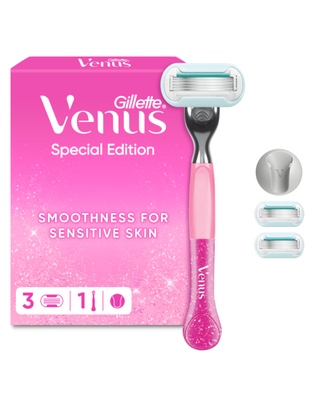 Gillette Venus Party Edition Raseerija, 3 Vahetustera, Seinahoidik