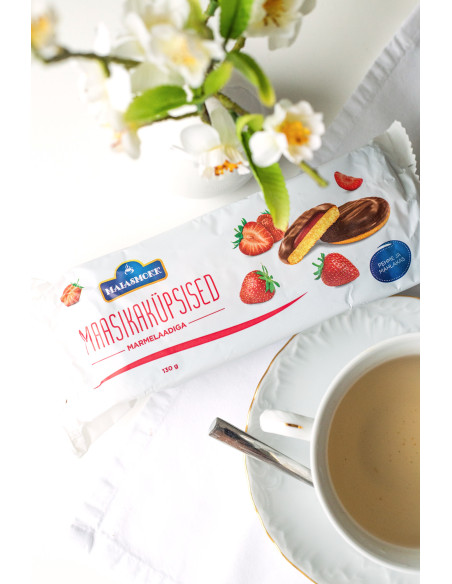 Maiasmokk maasikaküpsised marmelaadiga 130g