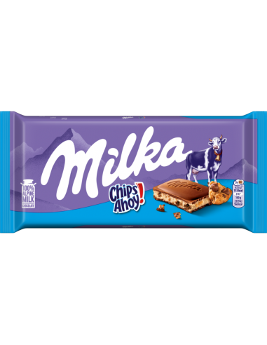 Milka piimašokolaad Chips Ahoy! 100g