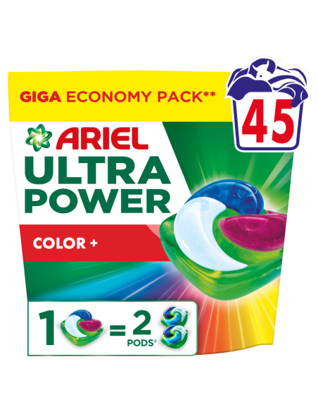 KAST 2 tk! Ariel PODS Ultra Power Color pesukapslid 45 tk