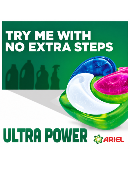 KAST 2 tk! Ariel PODS Ultra Power Color pesukapslid 45 tk
