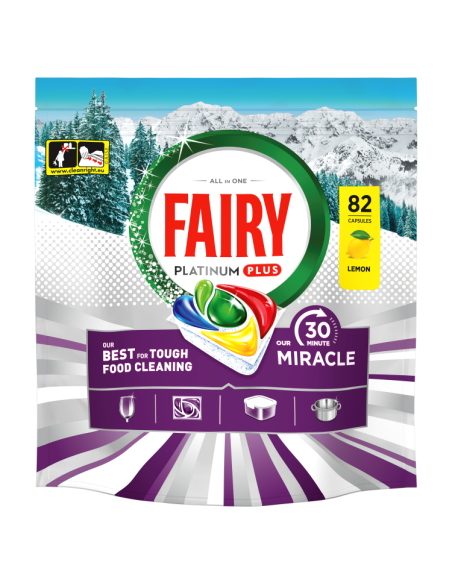 Fairy Our 30 Minute Miracle Platinum Plus nõudepesumasina tabletid 82 tk