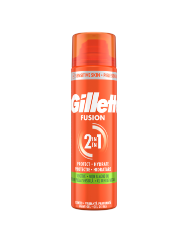 Gillette Fusion Raseerimisgeel Sensitive, 200ml