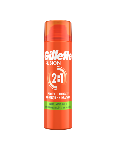 KAST 6 tk! Gillette Fusion Raseerimisgeel Sensitive, 200ml