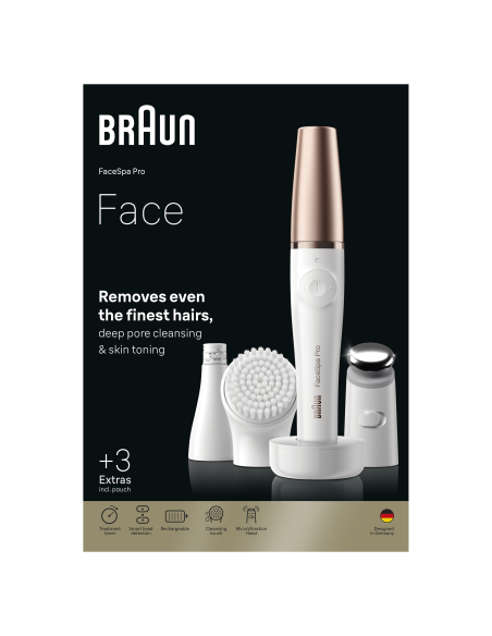 911 FaceSpa Pro näohoolduse komplekt / näoepilaator-puhastushari-toniseerija