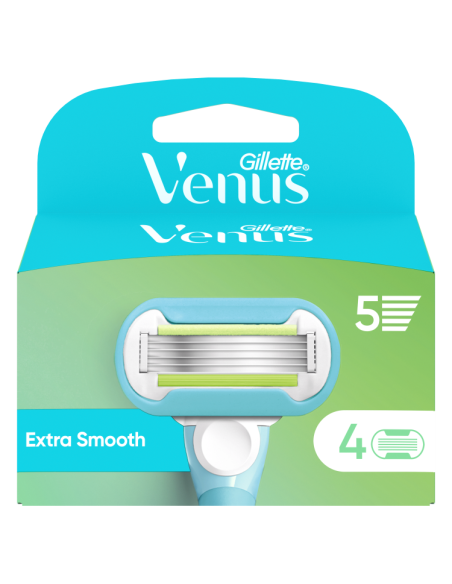 KAST 40 tk! Gillette Venus Extra Smooth Raseerija Varuterad, 4 tk