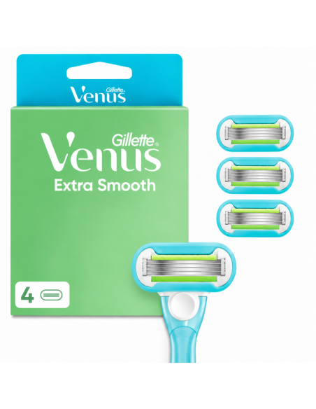KAST 40 tk! Gillette Venus Extra Smooth Raseerija Varuterad, 4 tk