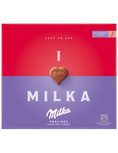 Milka kommikarp südamed pähkliga 110g