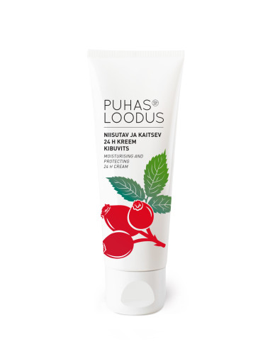 KAST 10tk! PUHAS LOODUS niisutav kreem Kibuvits 75ml