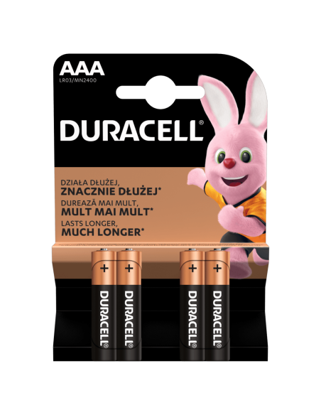 KAST 10 tk! Duracell patarei AAA/MN2400 4 tk