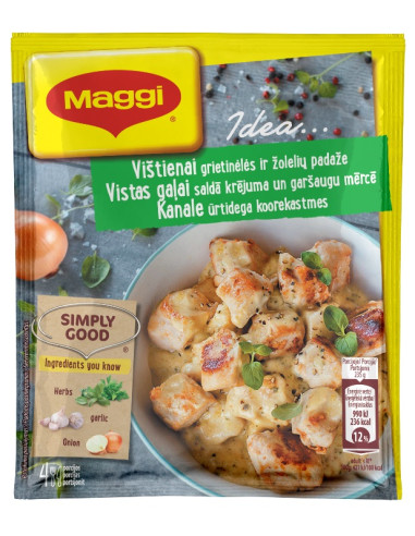 MAGGI® Idea maitseainesegu kana ürtidega koorekastmes 30g