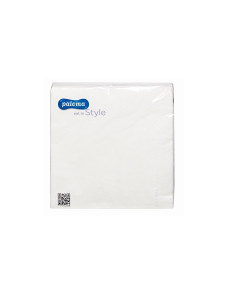 KAST 17 tk! Paloma Style valged salvrätikud 33x33 cm, 20 tk/pakis, 3-kihiline