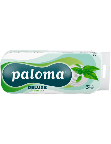 KAST 9 tk! Paloma Deluxe Green Tea tualettpaber 10 rulli 3-kihiline