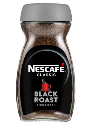 NESCAFÉ® CLASSIC Black Roast lahustuv kohv klaaspakendis 200g