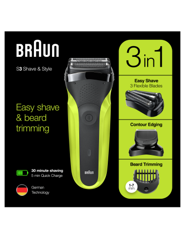 300BT pardel Series 3 Shave&Style 3-in-1
